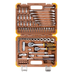 Набор инструментов 82 пр. 1/4''3/8''(6гр.)(4-22мм) FORSTIME FT-4821-5DS-м