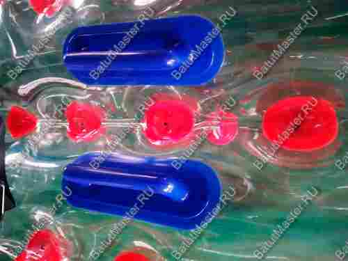 Бампербол ТПУ, диаметр 1,2 м, с красными держателями