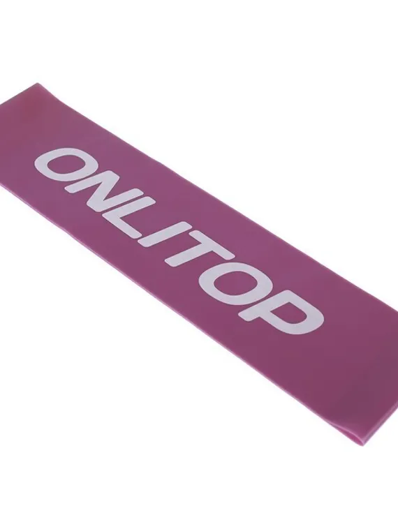 Фитнес-резинка 30,5 х 7,6 х 0,7 см, нагрузка до 6 кг, цвет фиолетовый