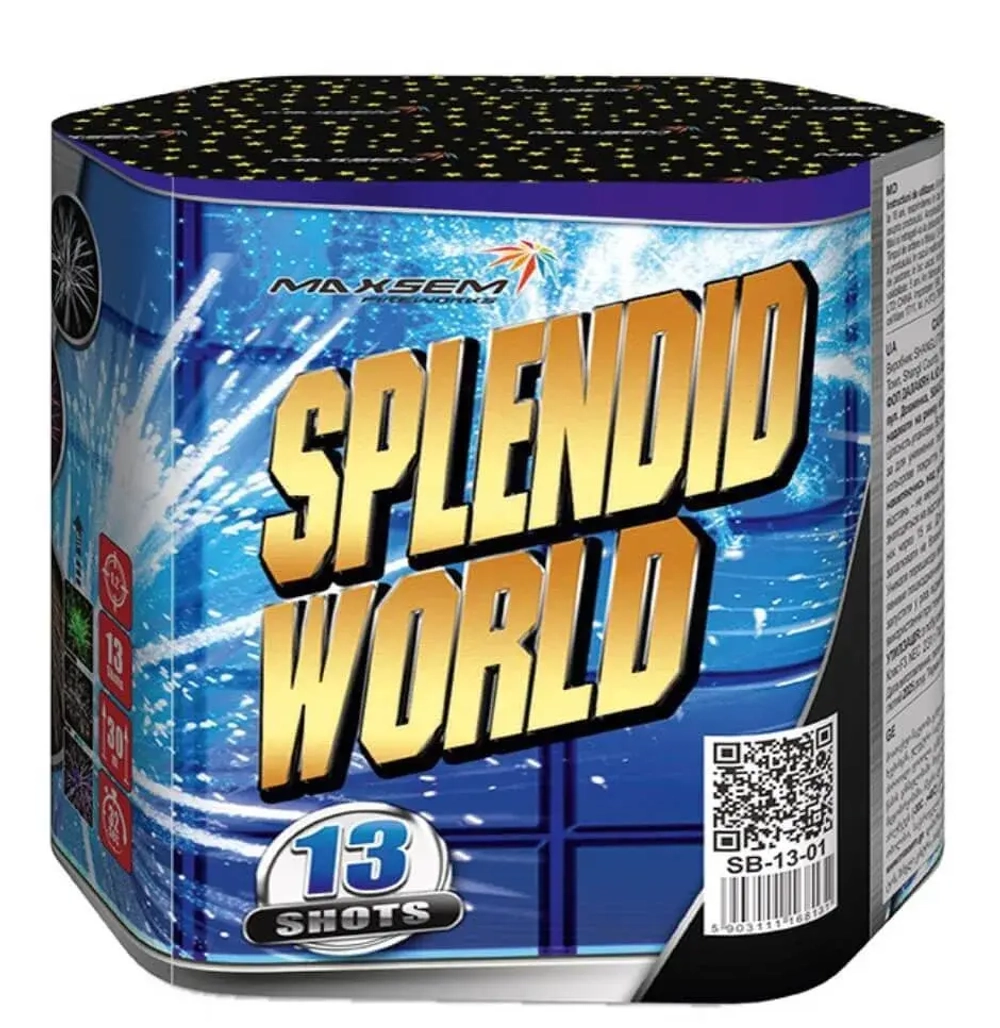 Батарея салютов Splendid World (SB13-01) &mdash; яркий салют для вашего праздника