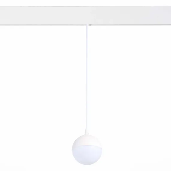 ST358.533.07 Магнитный трековый светильник подвесной Белый LED 1*7W 3000K 520Lm Ra>80 120° IP20 D90x СКАЙЛАЙН 48V