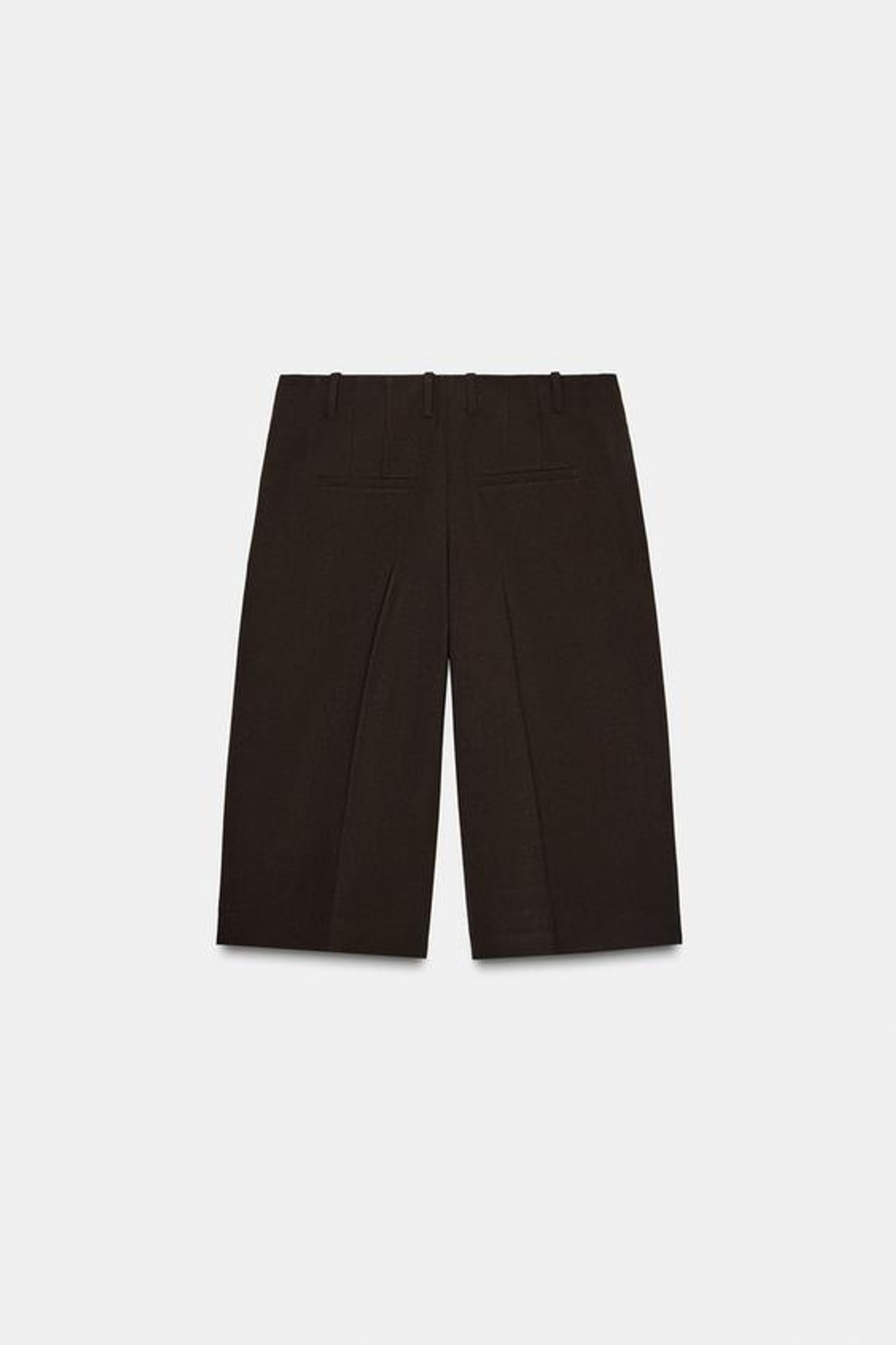 ZARА ДЛИННЫЕ ШОРТЫ-БЕРМУДЫ — ZW COLLECTION, КОРИЧНЕВЫЙ