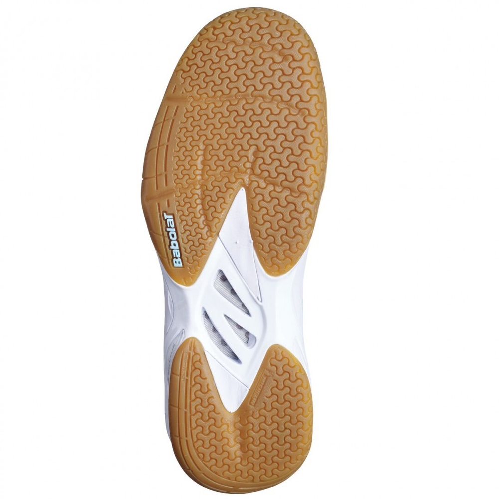 Женские кроссовки для бадминтона/сквоша Babolat Shadow Spirit - белые/голубые