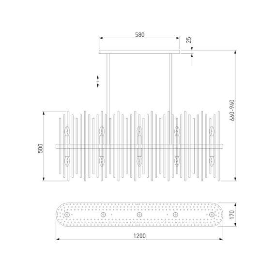 Подвесная люстра Bogates Allure 485/10 Smart