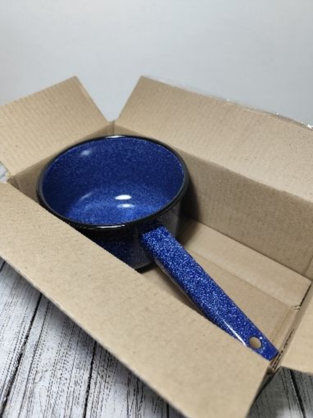 Ковш 1,5л без крышки без рис Синий с зерн  2с42