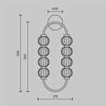Настенный светильник (бра) Maytoni MOD555WL-L11G3K