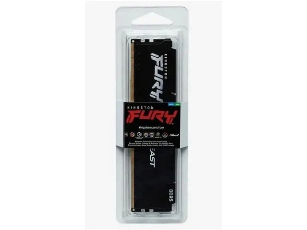 Оперативная память Kingston Fury KF552C36BBE-8, DDR5 1х 8ГБ 5200 МГц, DIMM, RTL