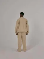 Брюки One Two Multicolor Широкие с начесом летний песок