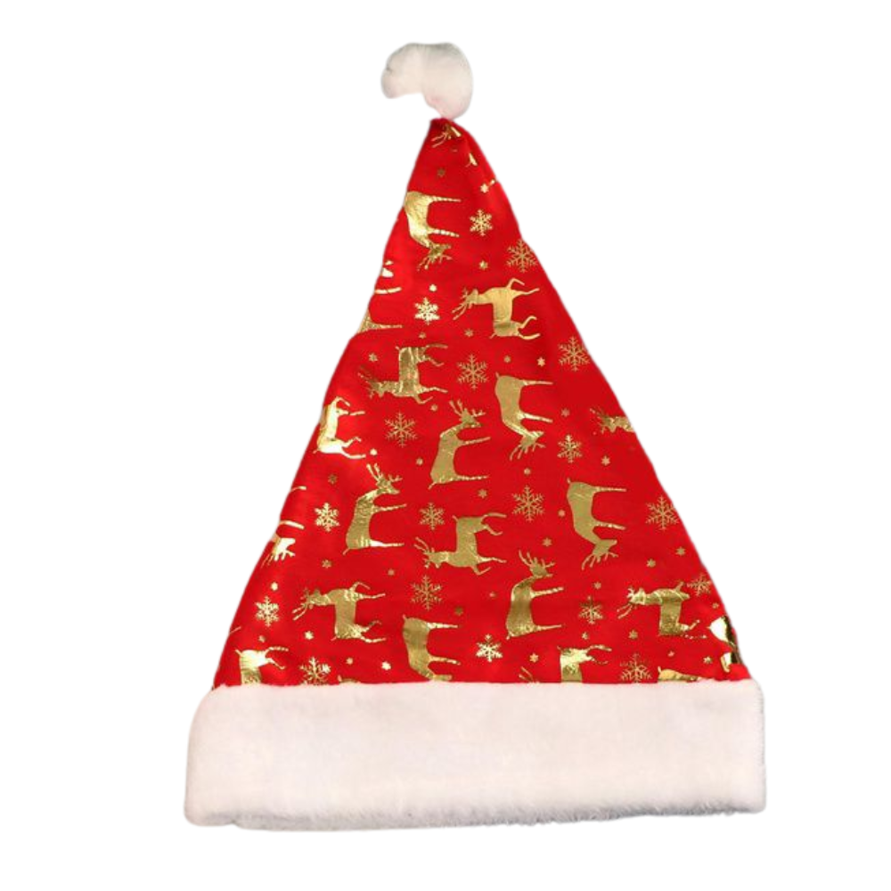 Новогодняя шапка с оленями