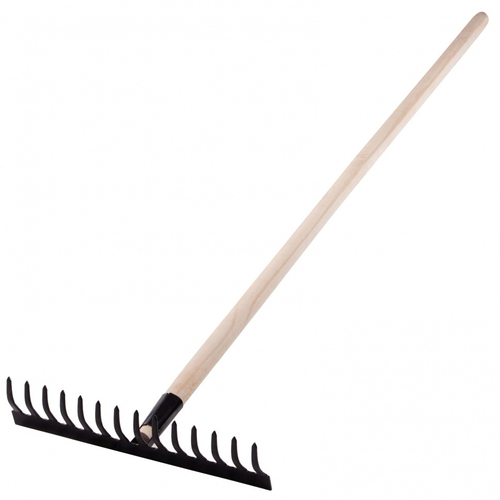 61742 Грабли стальные 360х1300мм, 14 прямых зубьев