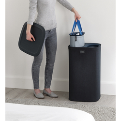 Корзина для белья tota™, 60 л, черная