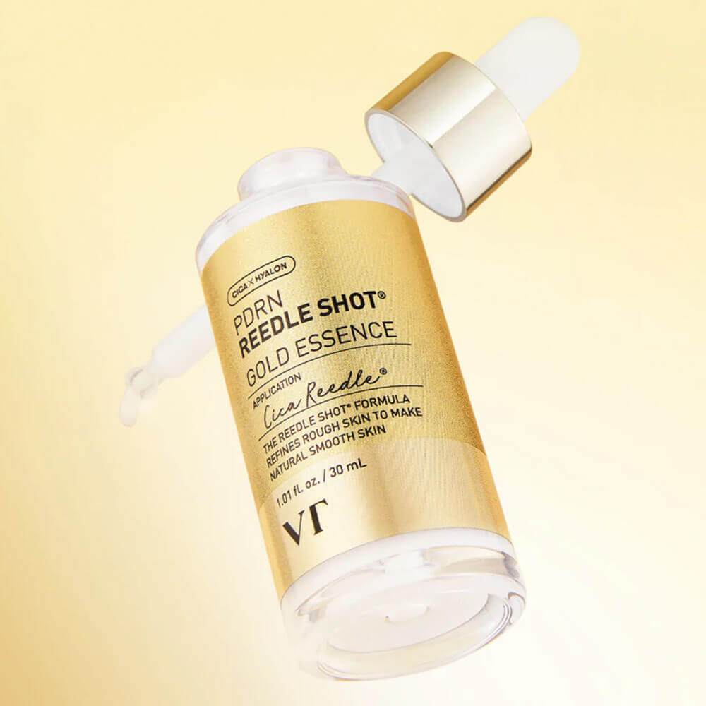 VT Cosmetics Омолаживающая эссенция с золотом и ПДРН PDRN Reedle Shot Gold Essence