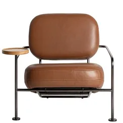 Кресло VICAL Keith, коричневая кожа