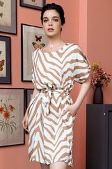 Туника женская Mia-Amore SEVILLE 5061 вискоза с шёлком бежевая