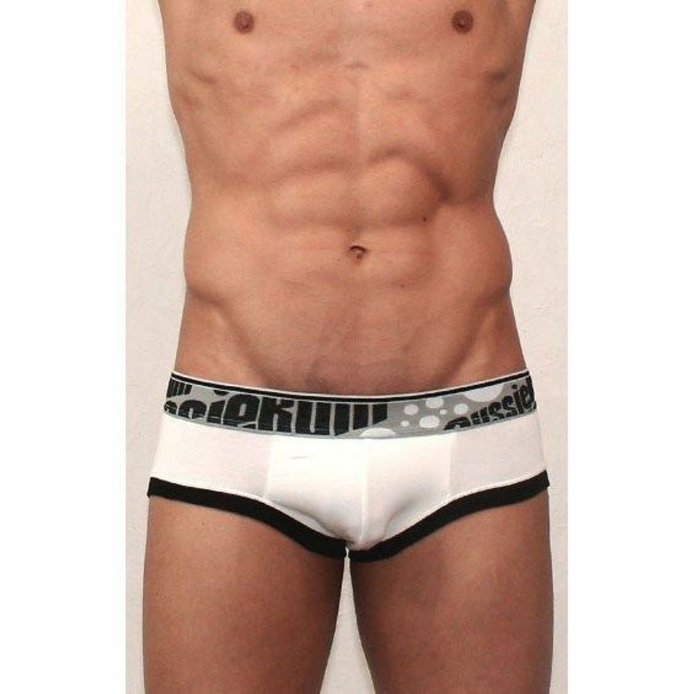 Мужские трусы брифы Aussiebum Flaunt Brief Black &amp; White AB00157