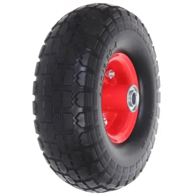 Колесо к тачке 10» 3,50-4 (ось 16мм) вспененный полиуретан