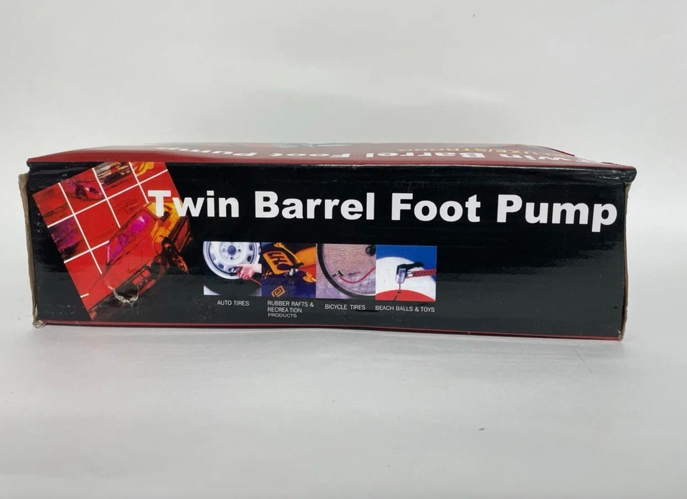 Ножной двухцилиндровый насос для шин автомобиля с монометром CC-100A, TG (1 шт.)