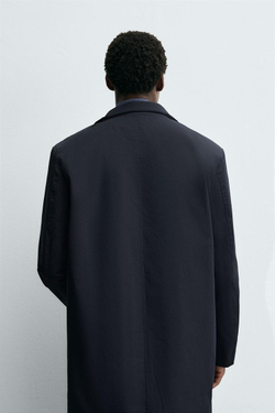 ZARA ПАРКА ИЗ ВЫСОКОТЕХНОЛОГИЧНОЙ ТКАНИ WATER REPELLENT СО СЪЕМНЫМИ ДЕТАЛЯМИ, МОРСКОЙ СИНИЙ