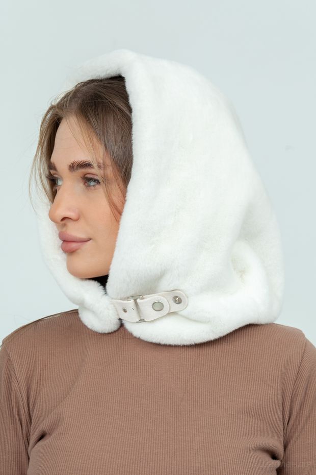 Амина капюшон ЛП. (Слоновая кость / 56-59 / 30х30х6 / б/р / Экомех / 0.3)