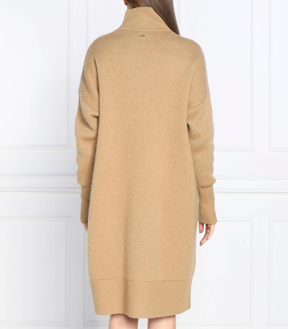 хлопковое платье finina BOSS BLACK - светло-коричневый(50479290)