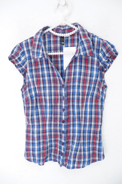 Рубашка в клетку 40 размер