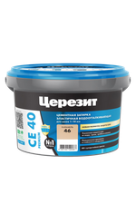 Затирка эластичная водоотталкивающая для швов СЕ 40 PREMIUM карамель 46  2кг