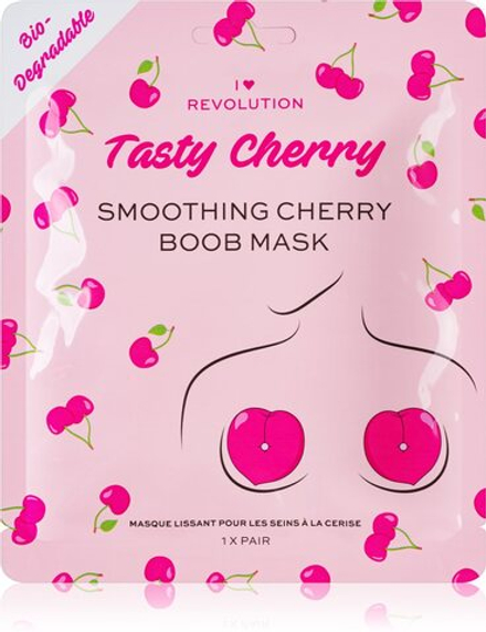 I Heart Revolution Tasty Cherry - Интенсивная гидрогелевая маска для укрепления зоны декольте /  2 шт.   / GTIN 5057566466011