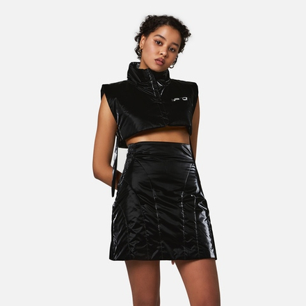BLACK NYLON SKIRT