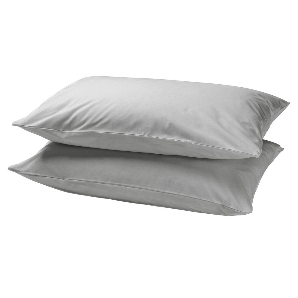 IKEA DVALA  (ИКЕА ДВАЛА)  -  Наволочка, светло-серый, 50x60 см