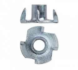 Гайка мебельная M6 100 шт, врезная, забивная, DIN 1624