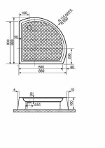 Душевой уголок RGW Passage PA-55 80х80