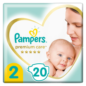 ПОДГУЗНИКИ PAMPERS PREM CARE MINI 2 4-8КГ 20ШТ