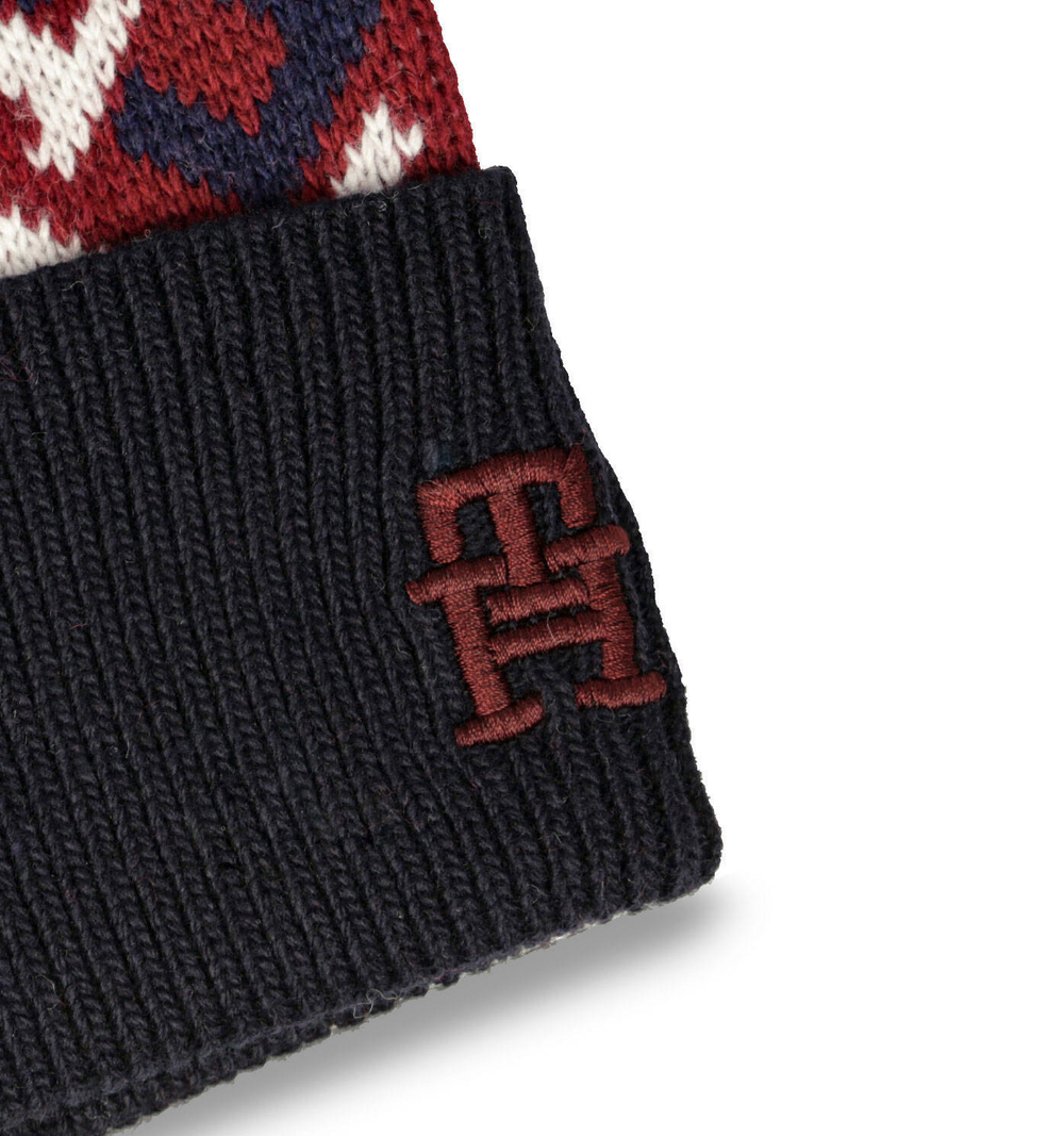 шапка th monogram Tommy Hilfiger - бордовый(AM0AM10491)