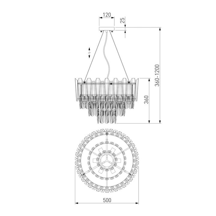 Подвесная люстра Bogates Coda 328/6 Strotskis
