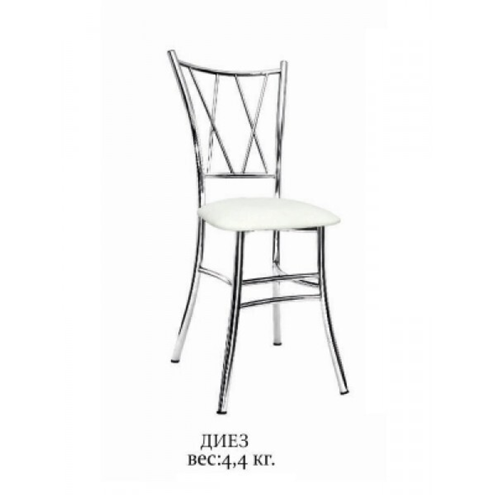 Стул Диез (Краска черный муар порошковая  Сид-ка:Трапеция кож. зам 13 мс)