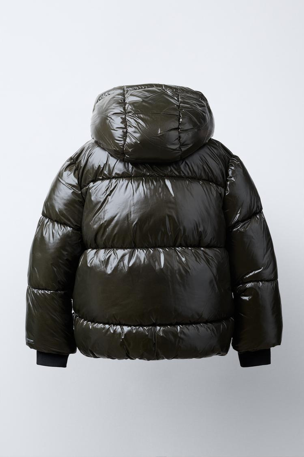 ZARA КУРТКА С КАПЮШОНОМ WATER REPELLENT, ЗЕЛЕНЫЙ