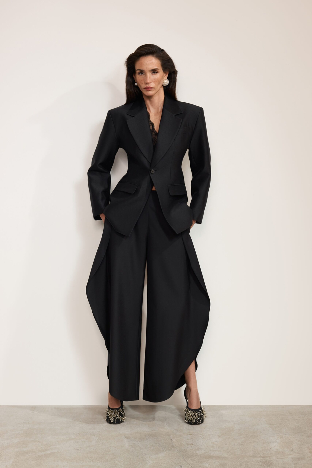 Брюки OMBRÉ c воланами