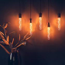 LED-L32A-4W-GOLDEN-E27 GLV21GO Лампа светодиодная Vintage. Форма цилиндр. янтарная колба. Картон. ТМ Uniel