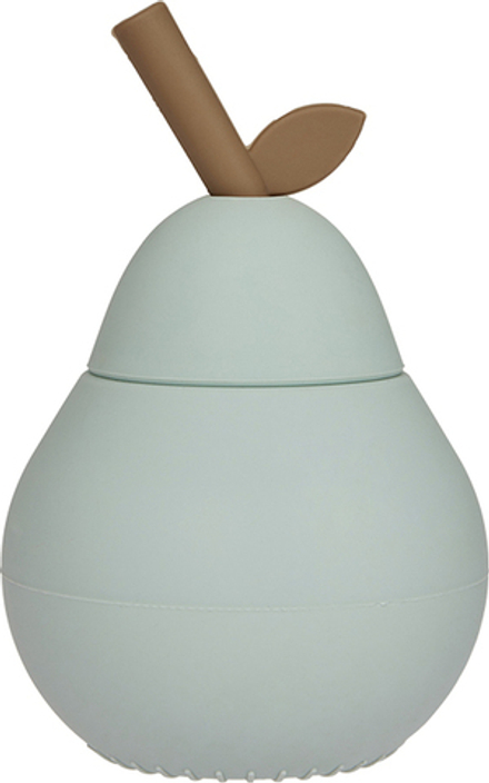 Детская кружка OYOY Pear, 8,5 см, силикон, зелёная