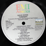 David Bowie / Tonight (LP)