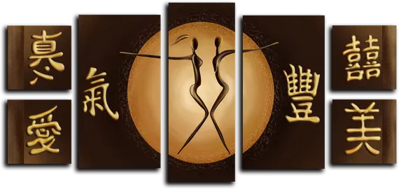 Модульная картина "Пара танцующих"