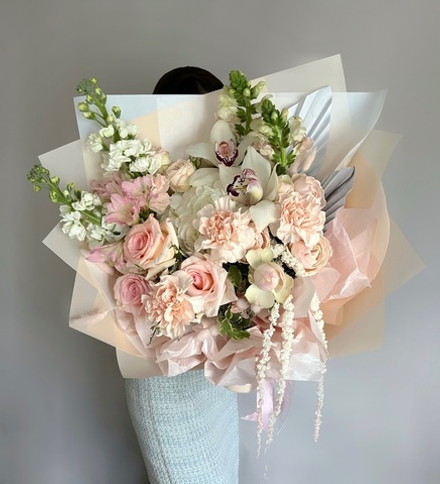 Букет «Персиковое суфле»