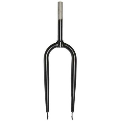 Вилка жесткая 5-392610 д/FAT BIKE сталь 26"х1 1/8" стойка 219мм ширина 135мм D черная