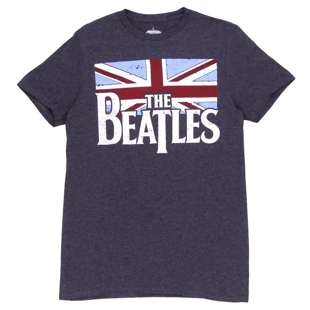 Футболка The Beatles на британском флаге