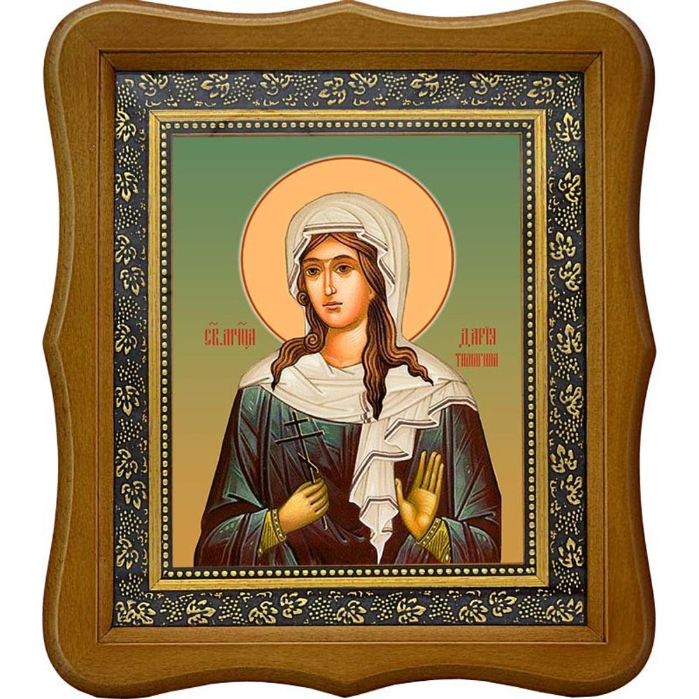 Дария Тимагина мученица. Икона на холсте.
