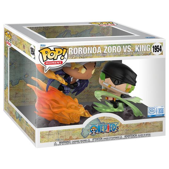 Фигурка Funko POP! Moment One Piece Unmasked Roronoa Zoro vs King (Exc) (1954) 84487 / Фигурка Фанко ПОП! по мотивам вселенной "Ван Пис", Ророноа Зоро VS Кинг