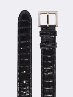 Ремень черный "Рептилия" OLA OLA