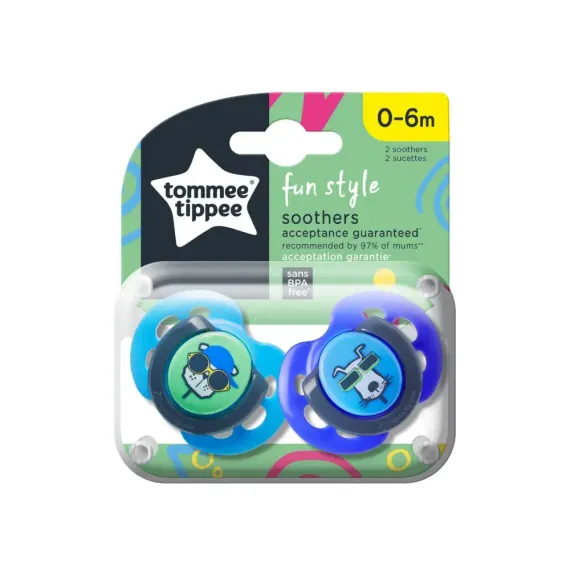 Пустышка Tommee tippee силикон 2 шт.