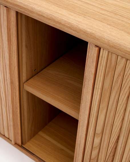 Сервант Mailen с раздвижным фасадом, 180x75 см, светлый ясень