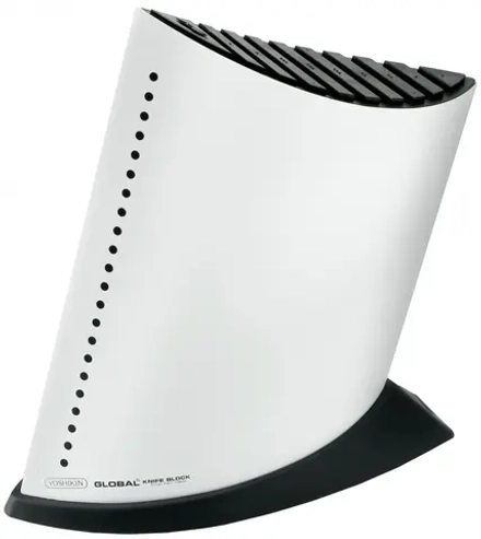 Global Блок Global для 9 ножей белый